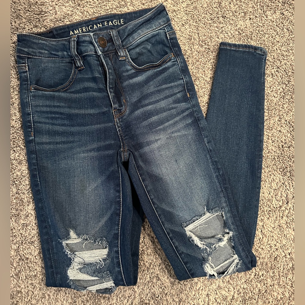 American Eagle Hi-Rise Jeggings Size 2 Long